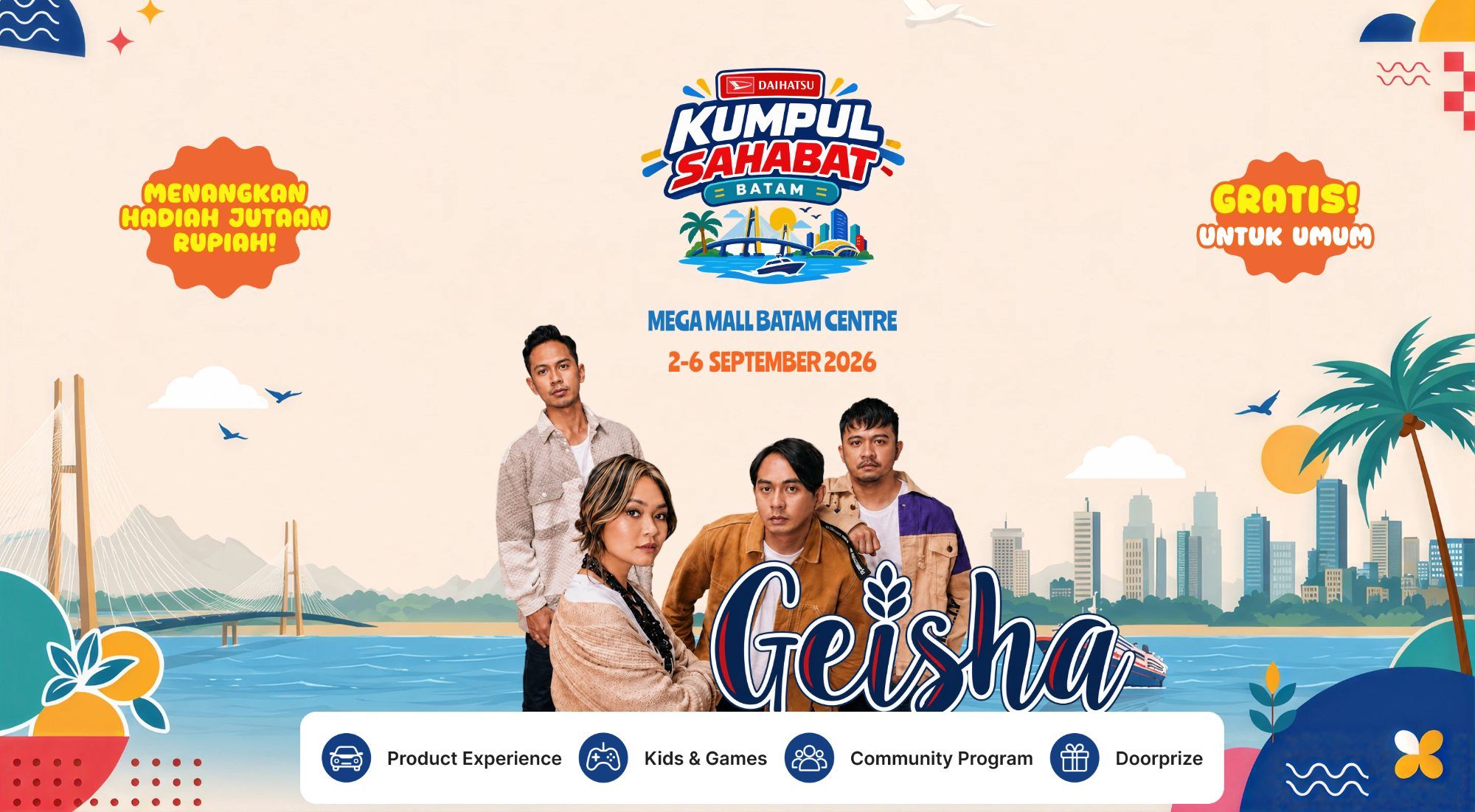 Daihatsu Kumpul Sahabat Batam - Mega Mall Batam Centre, 2-6 September 2026